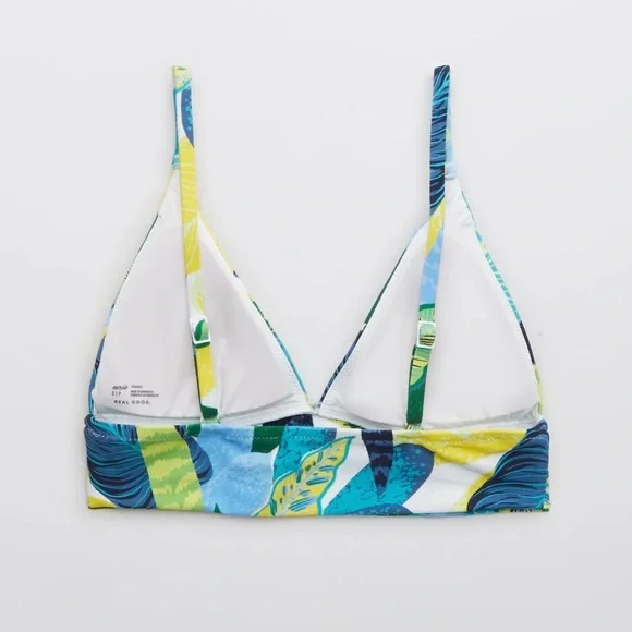 Aerie Women's Longline Triangle Bikini Top - Picture 2 of 6